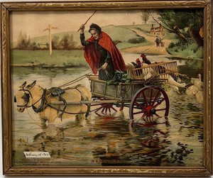 lot 94 image: Comical Antique - Vintage Lithograph Art Print by ALFRED W STRUTT