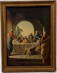 lot 64 image: Vintage THE LAST SUPPER by CARL BLOCH Lithograph