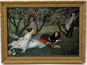 lot 96 image: JAMES J. TISSOT LePrintemps Framed Lithograph