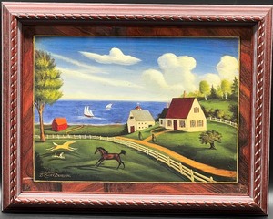 lot 160 image: D. LACEY DERSTINE - Summer Breezes - Framed Print