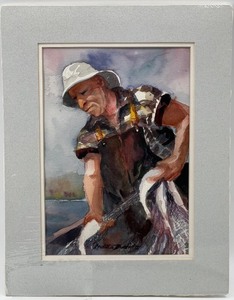 lot 193 image: NEDETTA BUCHHEIT Original Watercolor - Unframed  Matted - Minnesota Artist