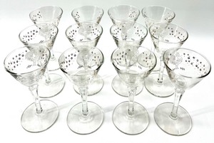 lot 156A image: MCM Vintage LIBBEY Chanticleer Rooster Cordial Glasses - QTY 12