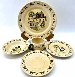 lot 156B image: HOMESTEAD PROVINCIAL by METLOX Poppy Trail VERNON Dinner Set