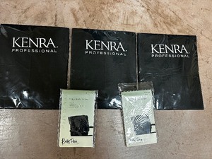 lot 201 image: Three Kenra Shampoo Capes and Two Chair Covers