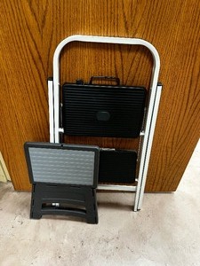 lot 217 image: Two Folding Stepstools