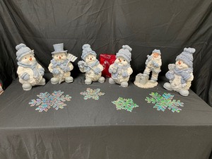 lot 159 image: Variety of Encore Snow Buddies Figurines as seen in photo