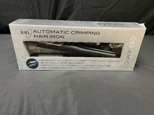 lot 181 image: Ion Automatic Ceramic Crimping Hair Iron New in Box
