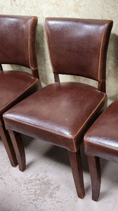 lot 98 image: One Dining Chair Measuring 19-12 inches by 21 inches by 35 inches H