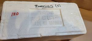 lot 320 image: Bunnies (set of 3), Item # 1458