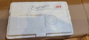 lot 334 image: Elephants (set of 3), Item #1400