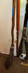 lot 109 image: Decorative Old-Fashioned Broom.