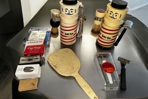 lot 112 image: Dandy Dan Vintage Shaving Kits. Multiple Boxes of Never Used Blades Included. Estimated Value $100-150