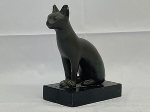 lot 23 image: Egyptian Cat Sculpture Replica. Estimated Value $75-100