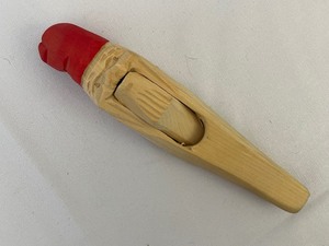 lot 53 image: Two Hand Carved in Norway Santa Nutcrackers. Estimated Value $50