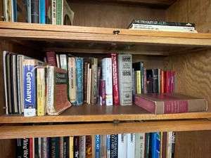 lot 74 image: Books as Seen on Shelf.