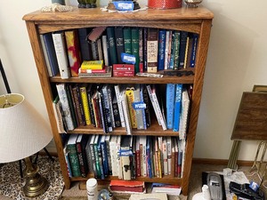 lot 134 image: Bookshelf. Contents not included