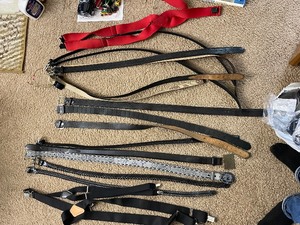 lot 142 image: Variety of Mens Belts and Ties. Size 36 to 40 Inches.