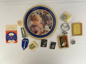 lot 171 image: Tin of Various Lapel Pins, Collectors Medallions, Etc.