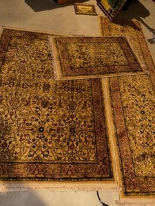 lot 526 image: Three Nylon Area Rugs and Runner.