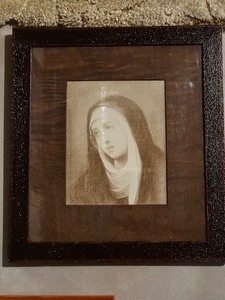 lot 494 image: Framed Drawing of Unknown Title or Name. Measuring 16 Inches by 17 Inches.