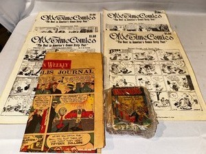lot 491 image: Vintage Blondie Comic Book and Papers, and Old-Time Comics.