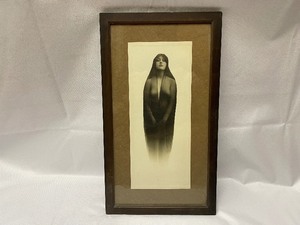 lot 253 image: Antique 1911 Kaloma Josie Earp Mystery Photo in Original Frame Copyright 1914 - P.N. CO.