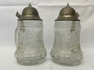 lot 257 image: Two Beer Steins as Seen in Pictures.