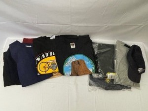 lot 265 image: Turtlenecks, T-Shirts, and Hat. Some New, Some Used.