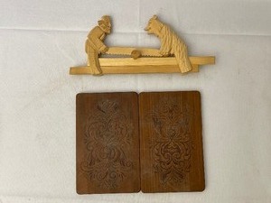 lot 270 image: Two Hangared Rivers and LumberjackBear Sewing Toy.