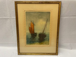 lot 274 image: Sailboat Print in Frame.