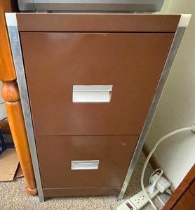 lot 284 image: Two-Drawer File Cabinet.