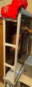 lot 459 image: Plastic Storage Rack with Hanging.