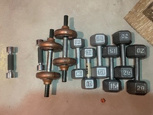 lot 528 image: Set of Hand Weights as Seen in Photo.