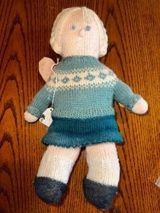 lot 312 image: Solveig knit Norwegian doll