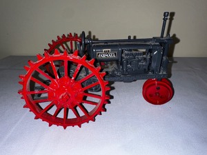 lot 367 image: Vintage F12 Farmall Metal Model Tractor and Franklin Mint 1930 Ford Model A Tudor Car