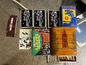 lot 30 image: Antique Scandinavian Match Boxes.