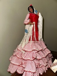 lot 407 image: Flamenco Dancer Doll. Approximately 15 Inches Tall.