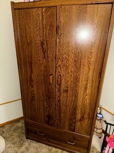 lot 411 image: Wardrobe Cabinet. Contents not included