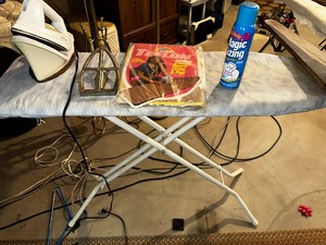 lot 532 image: Ironing Board and Iron as Seen in Photo.