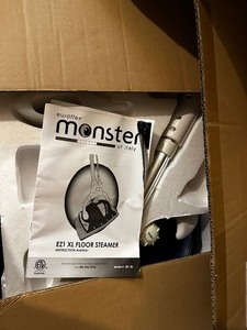 lot 516 image: New in Box, Euro Flex Monster EZ1 XL Floor Steamer.
