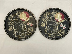lot 303C image: Two Minnesota Centennial Serving Tray Plates