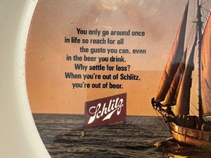 lot 303D image: Vintage Schlitz Beer Metal Serving Tray