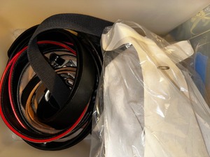 lot 146 image: Drawer Full of Mens Belts and Handkerchiefs.