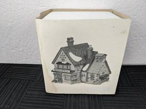 lot 119 image: Dept. 56 The Heritage Collection Dickens Village Series Giggelswick Mutton & Ham Handpainted Porcelain House