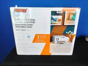 lot 230 image: White HP ENVY Inspire 7955e Wi-Fi All-in-One Inkjet Printer