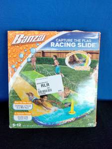 lot 244 image: Banzai 16 Capture The Flag Racing Inflatable Water Slide