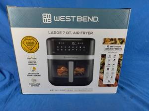 lot 192 image: West Bend 7-Qt. Air Fryer in Black