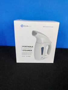 lot 28 image: Brand New Brookline 800W Steamer for Clothes - Powerful Wrinkle Remover with 180ml High Capacity (White)