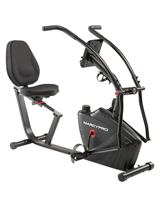 lot 5 image: New Marcy Pro Dual-Action Recumbent Exercise Bike with Arm Exercisers