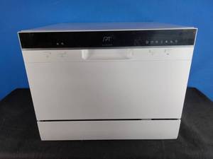 lot 233 image: White SPT Countertop Dishwasher With Delay Start